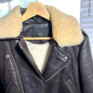 MAJE PARIS leather Jacket